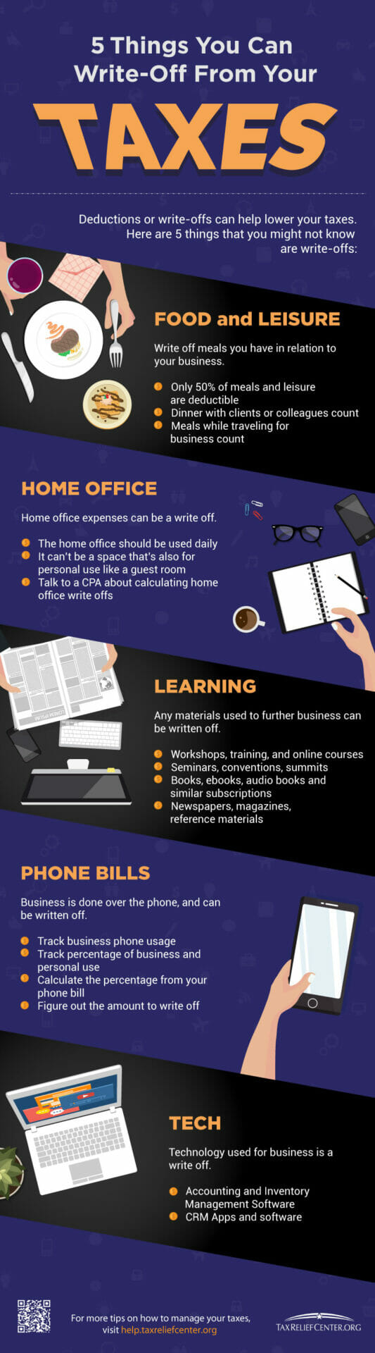 What Can You Write Off On Your Taxes INFOGRAPHIC Tax Relief Center