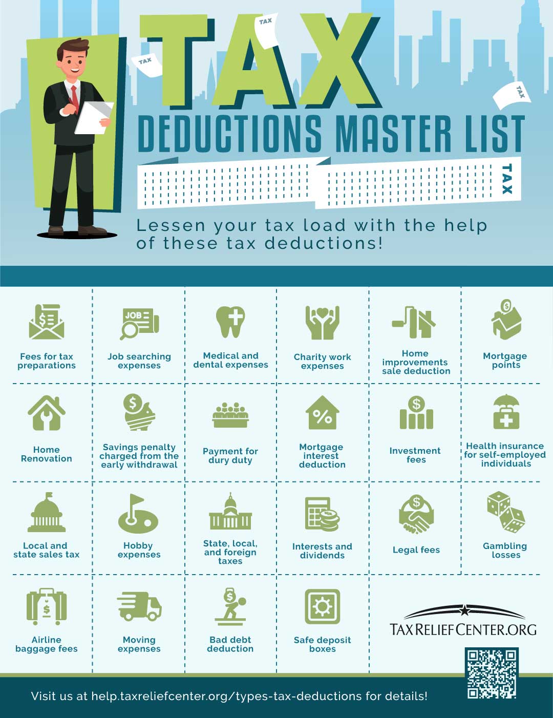 the-master-list-of-all-types-of-tax-deductions-infographic