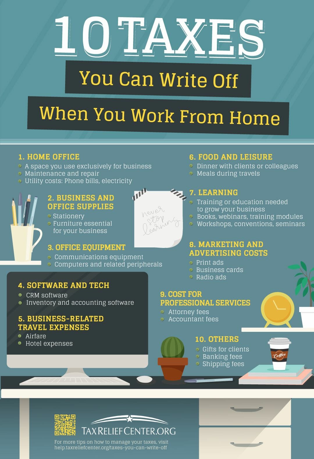 Taxes You Can Write Off When You Work From Home [INFOGRAPHIC]