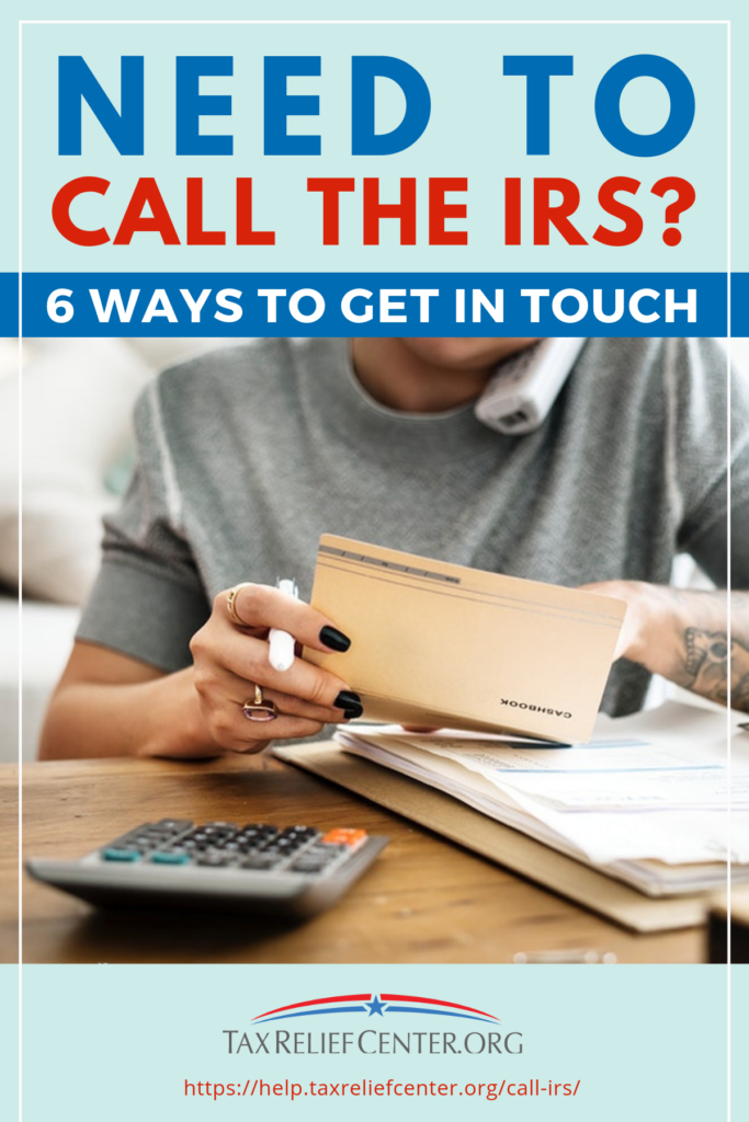 how can i call the irs about my taxes