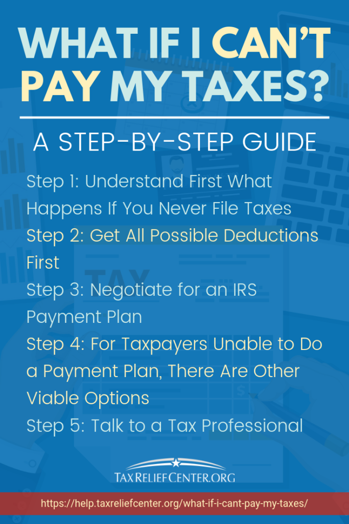 What If I Can't Pay My Taxes By April 15? | Tax Relief Center